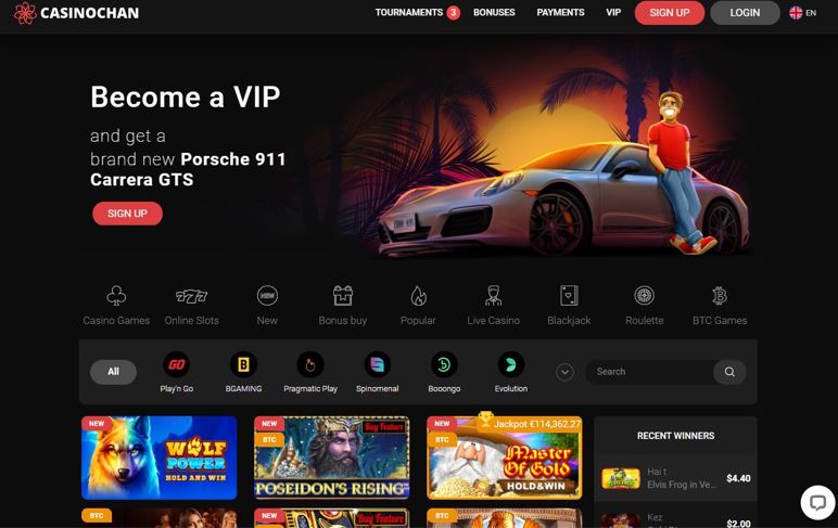 official website casinochan