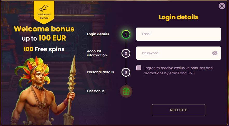 sign up bizzo casino